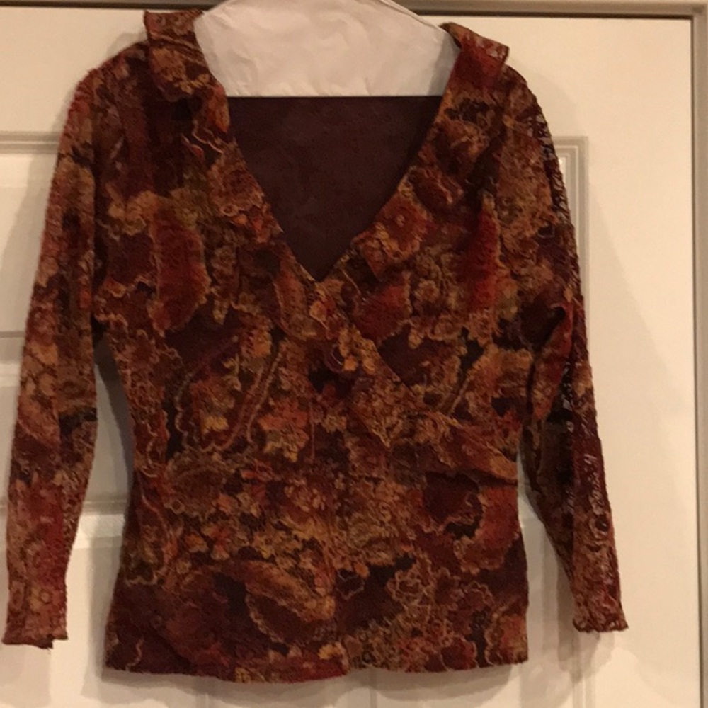 Phase Eight blouse shades of brown